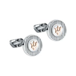 Gemelos Maserati JM121ATK14 J CUFFLINKS SS+RG Acero Logo