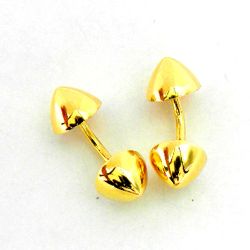 Gemelos Oro 18kts Conos Rigidos GA1/30093