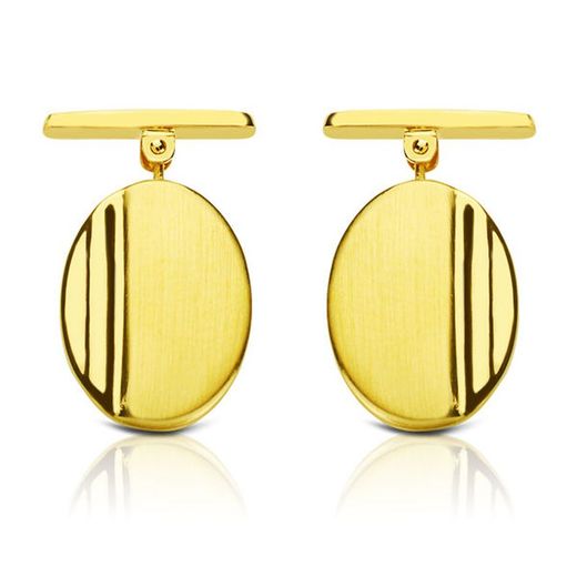 Bessons Or 18kts Oval Mate i Brillantor 18X13mm 4585-6