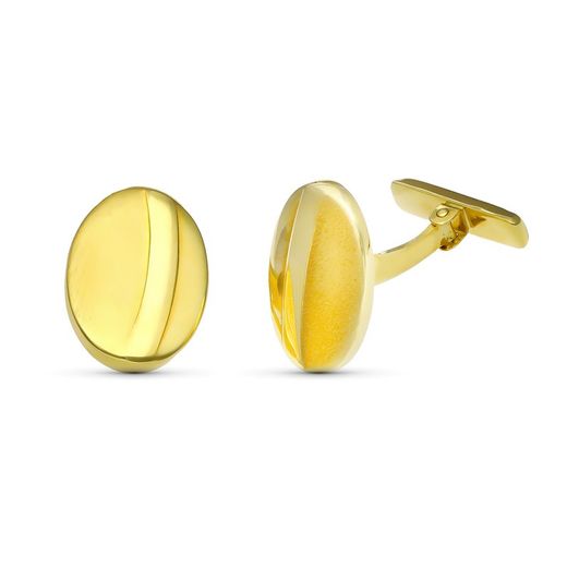 18kt Gold Cufflinks Barrel 18X13mm 4572-6