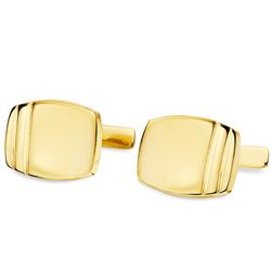 Gemelos Oro 18kts Tonel Mate y Brillo 17X13mm 4746