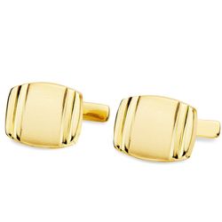 Gemelos Oro 18kts Tonel Mate y Brillo 17X13mm 4751-6