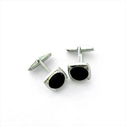 Gemelos Plata Cuadrado Onix GP202/12