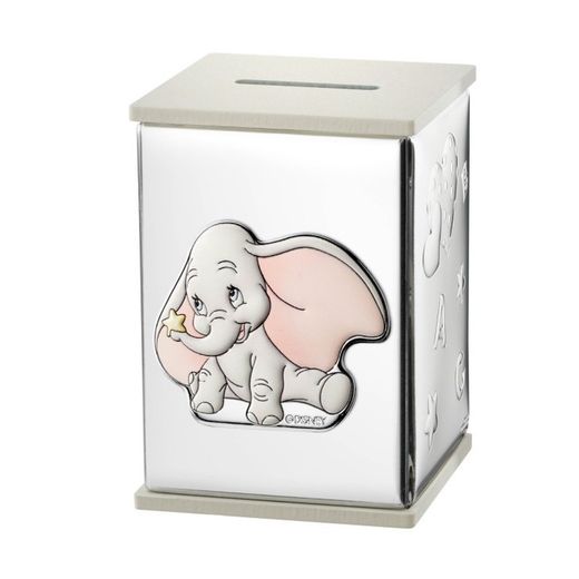 Dumbo sparegris Bilaminanado Silver D702BI 8x8x8x11,5 Disney