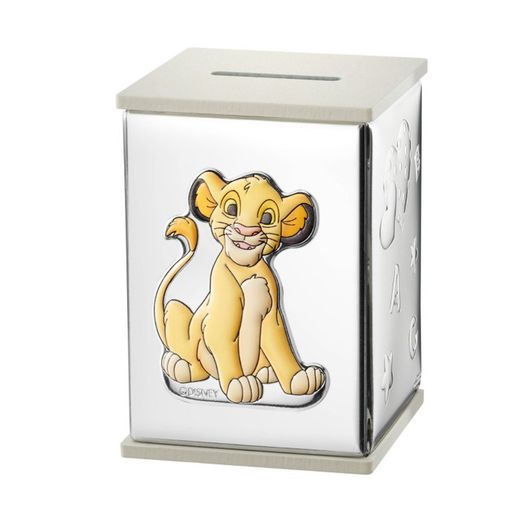 Disney Tirelire Bilaminanado Roi Lion Argent D712BI 8x8x8x11.5