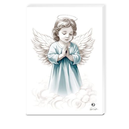 Icona Religiós Ángel De La Guarda Celeste 2307/6CS 20x25cm
