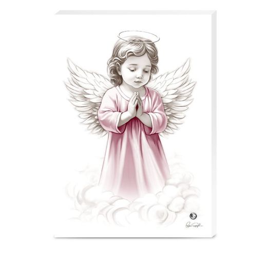 Icona Religiós Àngel De La Guarda Rosa 2307/3XRAS 10x14cm