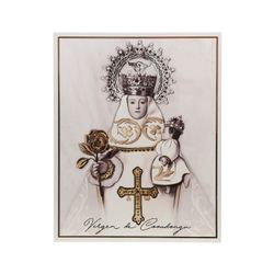 Icono Religioso Latón Bilaminado 11x17cm 81606/4L Virgen de Covadonga