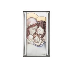 Icono Religioso Latón Bilaminado 15x26cm 81504/5XLCOL Sagrada Familia Vertical A Color