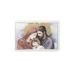 Icono Religioso Madera 17,5x11,5cm 81598/4L Sagrada Familia