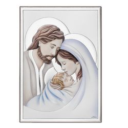 Icono Religioso Sagrada Familia Esmaltado  SOV885/3LSM 9x13cm