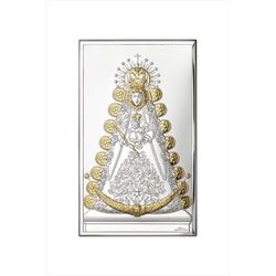 Icono Religioso Virgen Rocio Dorada 81324/3LORO 5,5x15cm