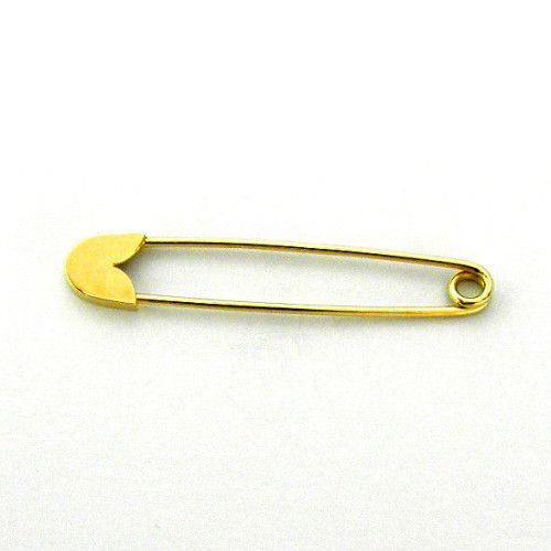 Imperdible Oro 18kts Brillo 28mm K1/614/3