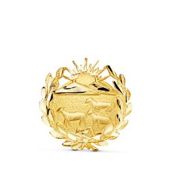 Insignia Oro 18kts 15x15mm 8580-VET