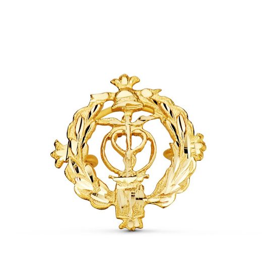 Insignia Oro 18kts 16x16mm 8580-AGE