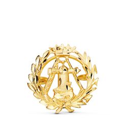 Insignia Oro 18kts 16x16mm 8580-TOP
