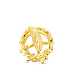 18 karat guldmærke 17x14mm 8580-PER
