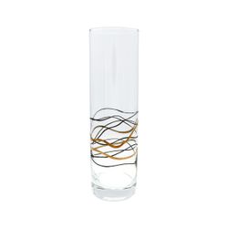 Jarrón Cristal 27cm GA4263 Decorado A Mano