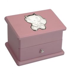 Joyero Bailarina Musical Gato LU8241 18X13X13 Rosa