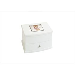 Joyero Cajon Comunión Oso GA1028 18X13X13 Blanco
