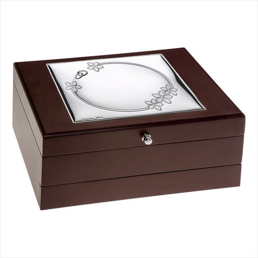 Guarda-joias comemorativa de aniversário 27x16x12cm GA2049A Alianças