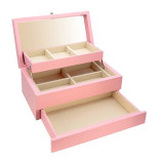 Guarda-Joias Flor GA1164 27X16X12 Rosa