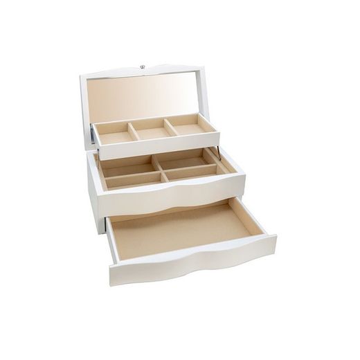 Blomster smykkeskrin GA1161 27X16X12 Hvid