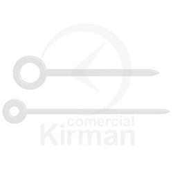 Juego Agujas Reloj Metal Cromado 259034 Calibres Diámetro (Horaria 100mm - 50mm Minutera)