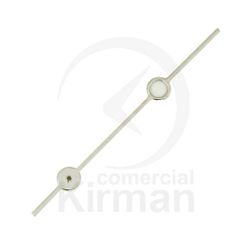 Juego Agujas Reloj Metal Cromado 259170 Luminosas Segundero)