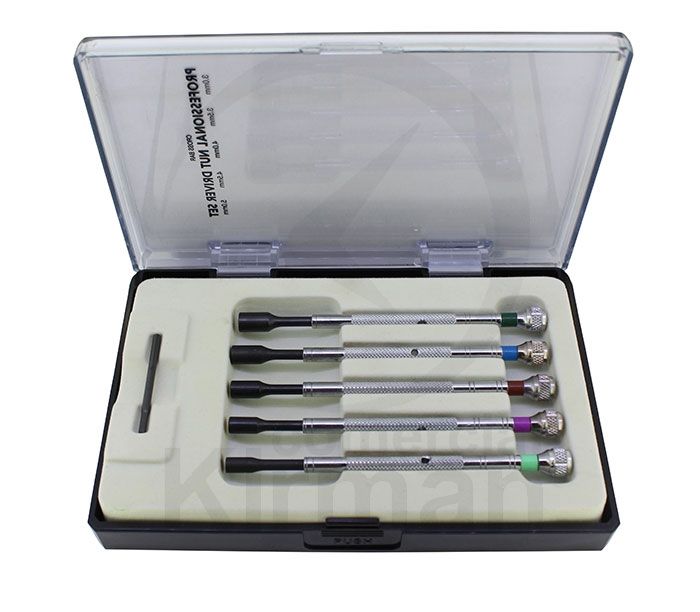 Juego Destornilladores Acero 3.00-5.00mm 45080 (5) Unidades Punta Vaso De Precisión