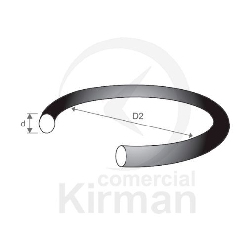 Junta Reloj Caucho 249116 Redonda D2 23,0mm x d 0,4mm