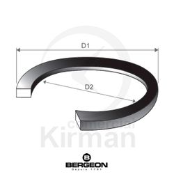 Junta Cristal Caucho Bergeon 249418 Plana Cristales Redondos D1 30,50mm x D2 29,00mm