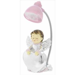 Lampara Plástico 10-13cm B4188-04R Rosa Ángel-Corazón Carga USB