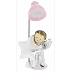 Lampara Plástico 10-13cm B4188-06R Rosa Ángel-Estrella Carga USB