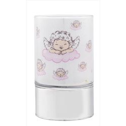 Lampara Plástico 15cm B4193-15R Rosa Ángeles-Nubes