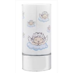 Lampara Plástico 20cm B4193-20C Celeste Ángeles-Nubes