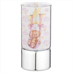 Lampara Plástico B4203-03 Rosa Oso En Columpio