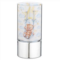 Lampara Plástico B4203-04 Celeste Oso En Columpio