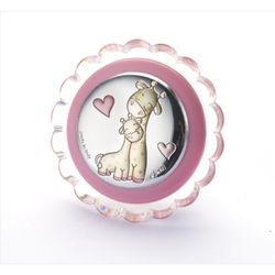 Lampara Plástico EV3473/04R Luz Nocturna Rosa Jirafa - Corazones