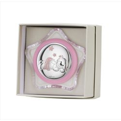 Lampara Plástico EV3563/04R Luz Nocturna Rosa Oso - Estrellas