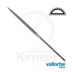 Lima Vallorbe Acero 046017/0 Precisión Habilis Media Caña Aguja Picado 0 - Basto