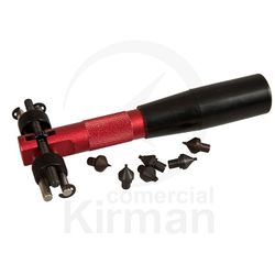 Llave Aluminio 48080 Abrir-Cerrar Fondos Enroscados Hendiduras Rectas + (3) Pares De Mordazas