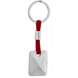Llavero Acero 2176-01RO Rojo Colgante Rectangular