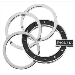 Llavero Aros Acero 2177-01NE Negro