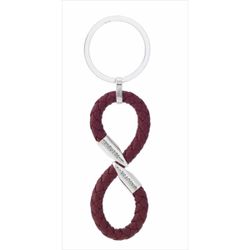 Llavero Cuero 12cm 2206BO Marrón Infinito