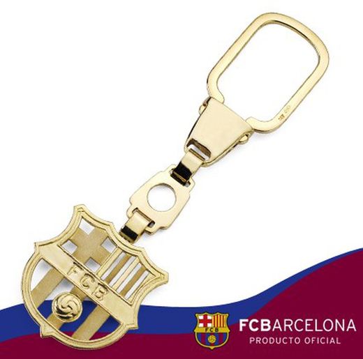 Llavero Oro 18kts FC Barcelona Calado 10-179