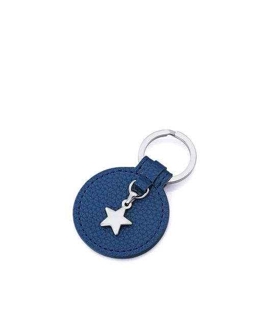 Viceroy Steel Keychain for Women 75389L01013 Star Blue Leather