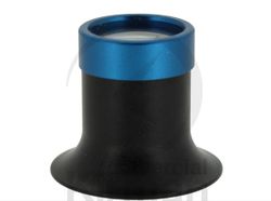 Lupa Aluminio Negro Bicolor Azul 039046/3.5 Clásica 3x
