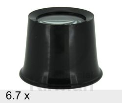 Lupa Plastico Negro 039011 Estándar N°1.5 x6.7