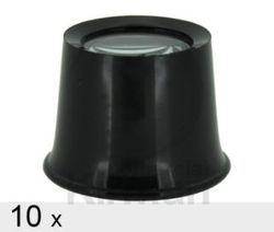 Lupa Plastico Negro 039093 Estándar N°1 x10